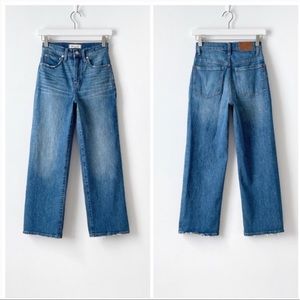 Madewell high rise slim wide leg crop - garrett 25